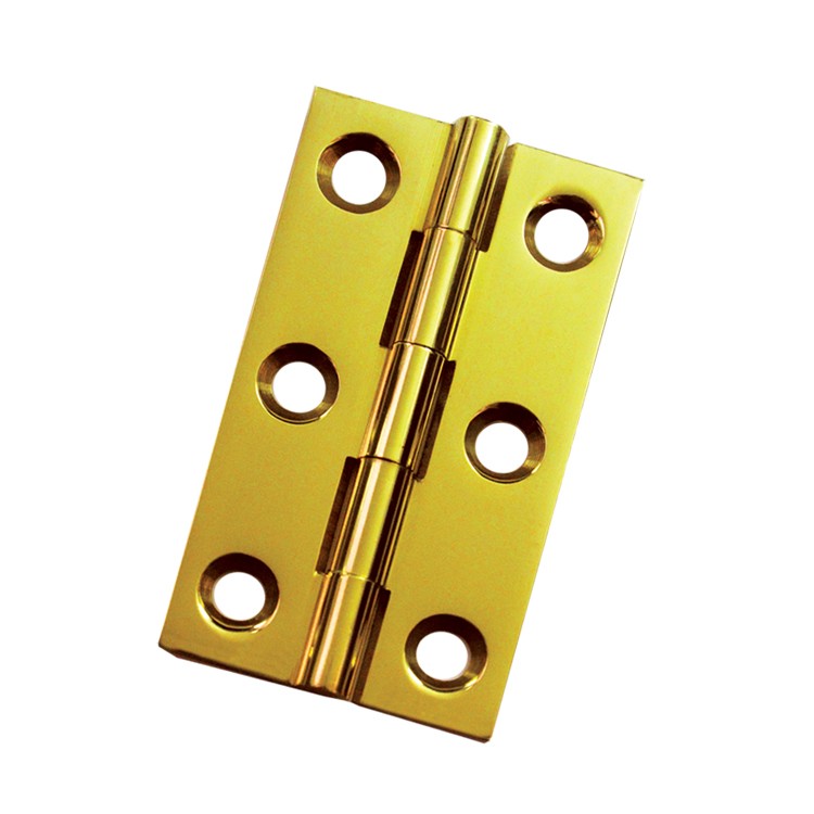 Extruded Cabinet Hinge - Brass - Polished - 50mm x 30mm x 1.5mm