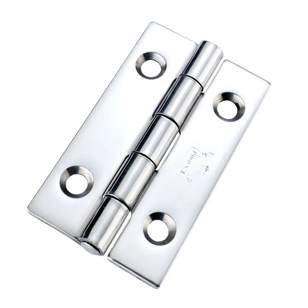 7035 Plain Knuckle Butt Hinge - Stainless Steel - Bright Polished 63 x 38 x 2mm