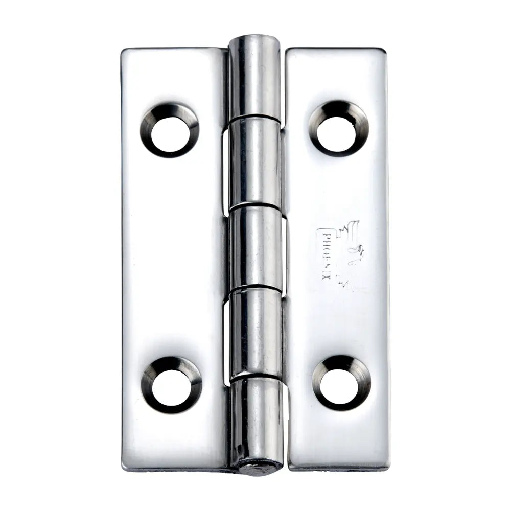 7035 Plain Knuckle Butt Hinge - Stainless Steel - Bright Polished 63 x 38 x 2mm