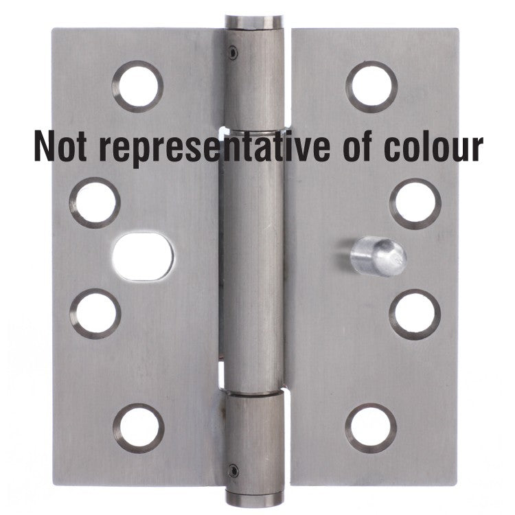 7735 Concealed Bearing Dog Bolt Hinge - Stainless Steel - Satin Polished 102 x 89 x 3mm