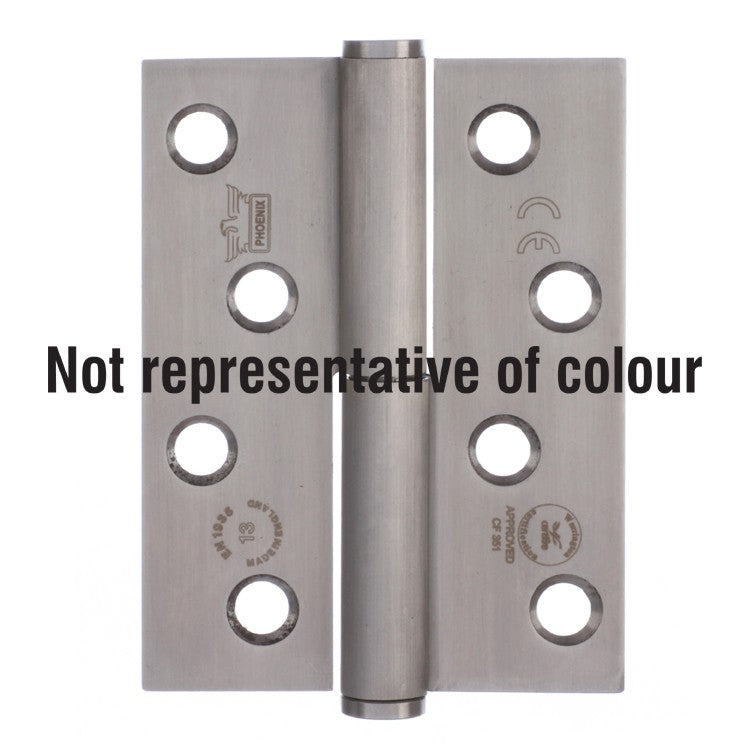 7756 Concealed Bearing Lift Off Hinge - Square Corner - Staggered Hole - Anti-Clockwise Close - Stainless Steel - Bright Polished 102 x 76 x 3mm