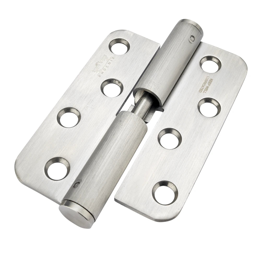 7915 Loadmaster Rising Lift Off Hinge - Radius Corner - Clockwise Close - Stainless Steel - Satin Polished 100 x 76 x 3mm