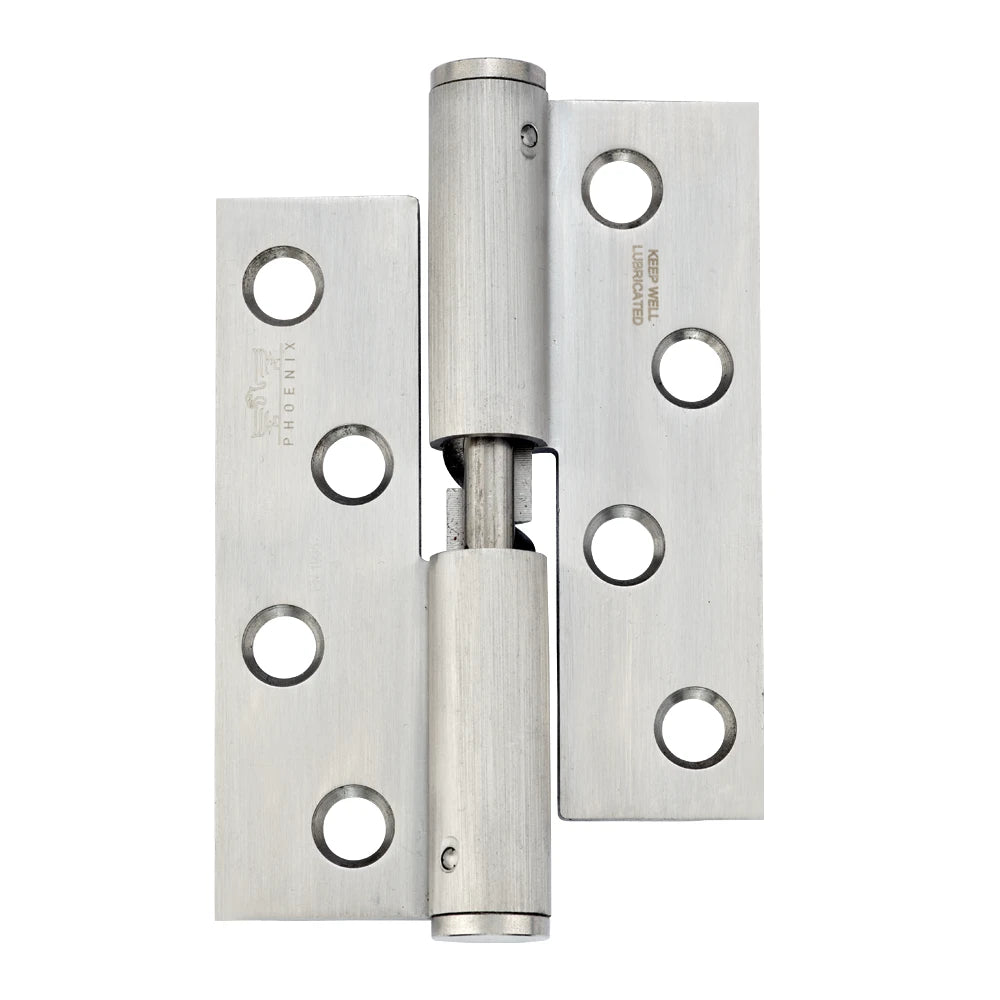 7915 Loadmaster Rising Lift Off Hinge - Square Corner - Clockwise Close - Stainless Steel - Satin Polished 100 x 76 x 3mm