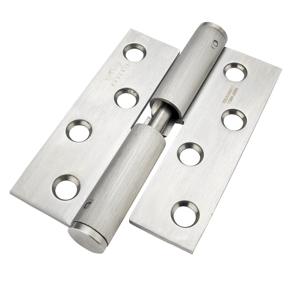 7915 Loadmaster Rising Lift Off Hinge - Square Corner - Clockwise Close - Stainless Steel - Satin Polished 100 x 76 x 3mm
