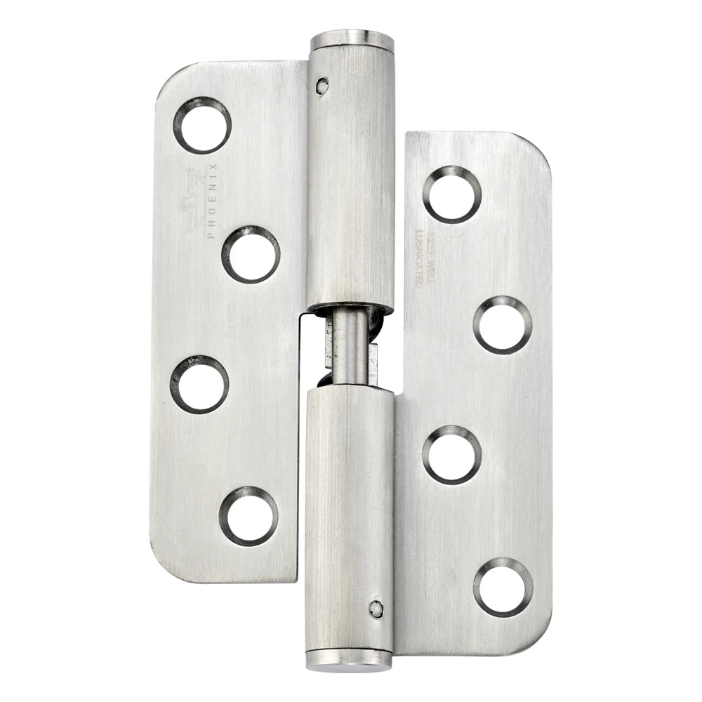 7916 Loadmaster Rising Lift Off Hinge - Radius Corner - Anti-Clockwise Close - Stainless Steel - Satin Polished 100 x 76 x 3mm