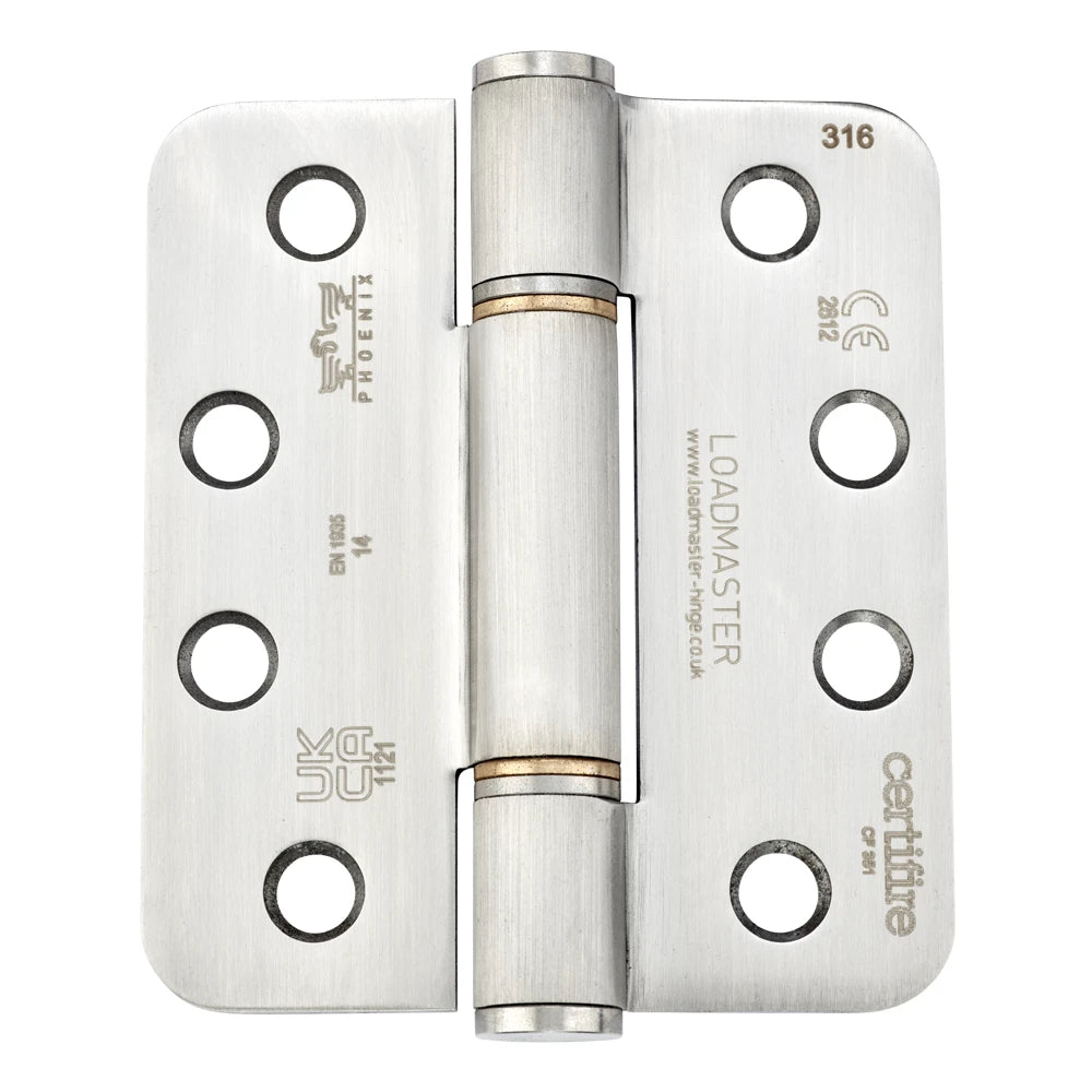 7935 Loadmaster Butt Hinge Stainless Steel 316 - Satin Polished 102 x 89 x 3mm