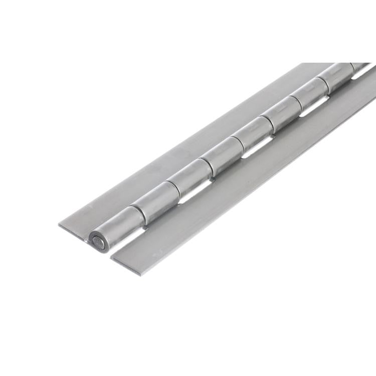 1006 Heavy Duty Piano Hinge - Stainless Steel - Self Colour - No Holes 1829 x 51 x 2.5 x 7mm Pin