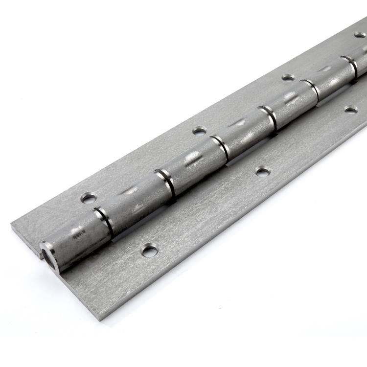 1822 Heavy Duty Piano Hinge - Stainless Steel - Self Colour - In-line Holes 1829 x 102 x 5 x 12mm Pin