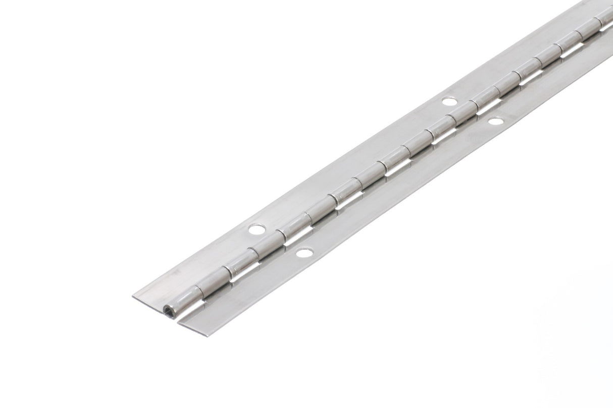 3624 Light Duty Piano Hinge - Stainless Steel - Self Colour - In-line Holes 1829 x 32 x 0.9 x 3.3mm Pin