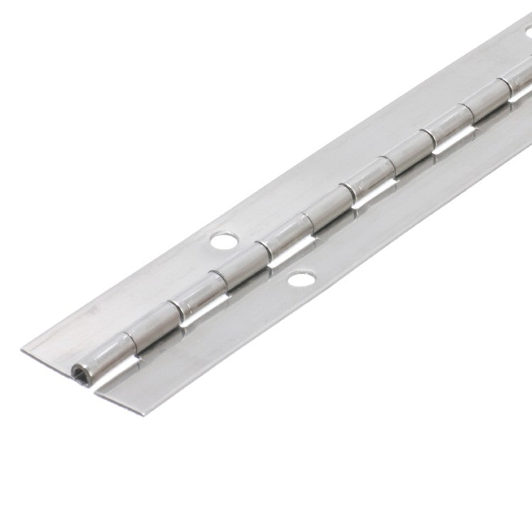 3624 Light Duty Piano Hinge - Stainless Steel - Bright Polished - In-line Holes 1829 x 32 x 0.9 x 3.3mm Pin