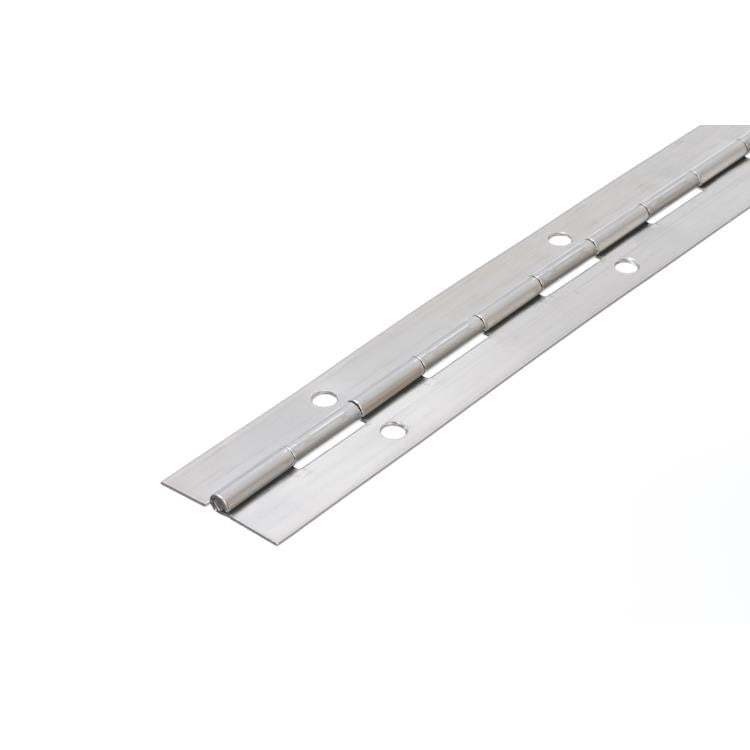 4806 Medium Duty Piano Hinge - Stainless Steel - Self Colour - In-line Holes 1829 x 38 x 1.2 x 3.3mm Pin