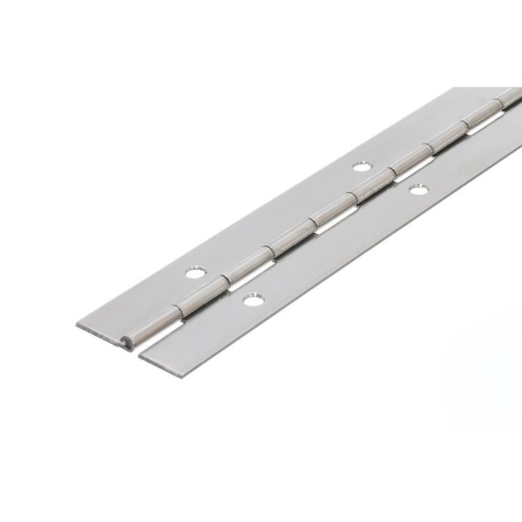 4810 Medium Duty Piano Hinge - Stainless Steel - Self Colour- In-line Holes 1829 x 51 x 1.2 x 3.3mm Pin