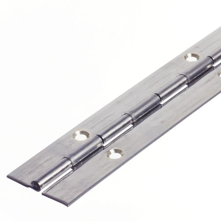 6406 Medium Duty Piano Hinge - Mild Steel - Zinc - In-line Holes 1829 x 38 x 1.6 x 3.3mm Pin
