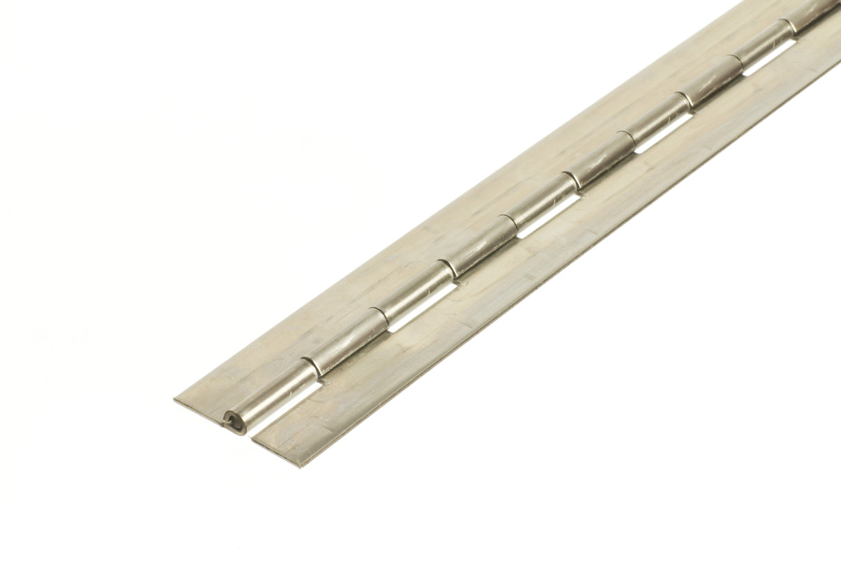 6406 Medium Duty Piano Hinge - Stainless Steel - Self Colour - No Holes 1829 x 38 x 1.5 x 3.5mm Pin