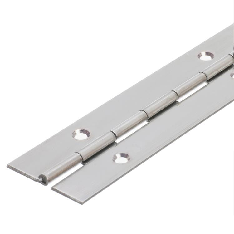 6410 Medium Duty Piano Hinge - Mild Steel - Self Colour - In-line Holes 1829 x 51 x 1.6 x 3.3mm Pin