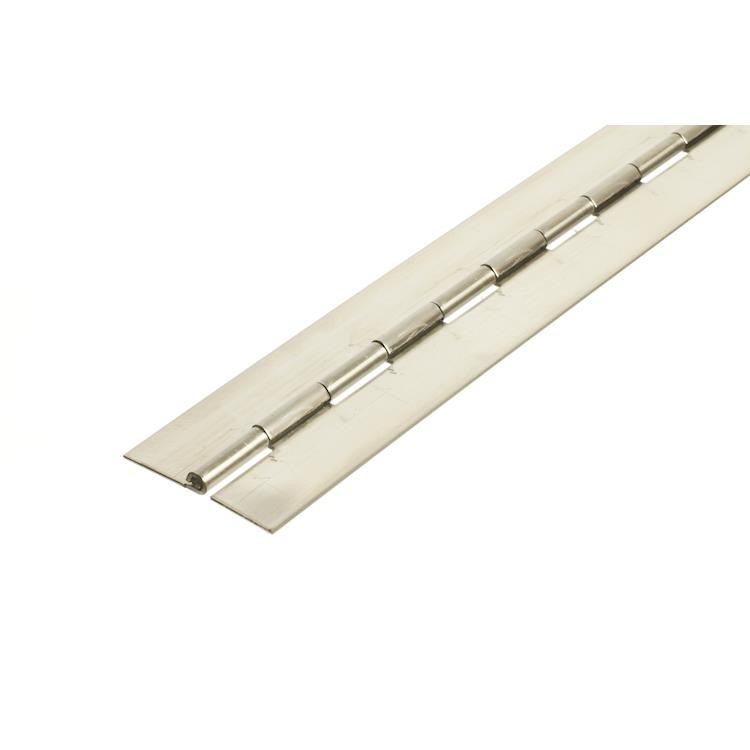6410 Medium Duty Piano Hinge - Stainless Steel - Self Colour- No Holes 1829 x 51 x 1.5 x 3.5mm Pin