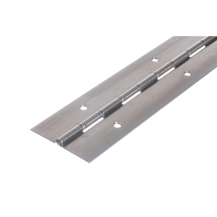6414 Medium Duty Piano Hinge - Stainless Steel - Bright Polished - In-line Holes 1829 x 64 x 1.5 x 3.5mm Pin