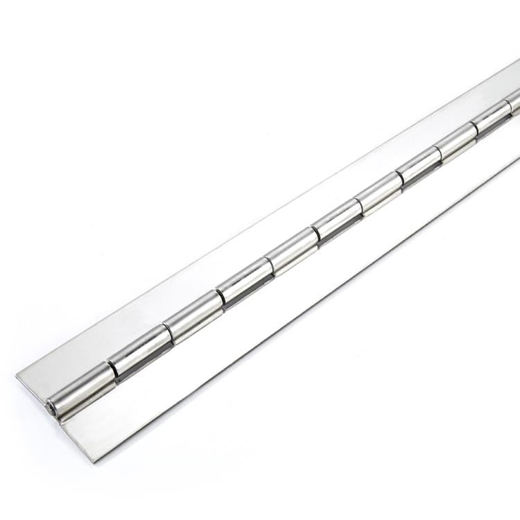 6440 Medium Duty Piano Hinge - Stainless Steel - Self Colour - No Holes 1829 x 57 x 1.5 x 6.4mm Pin