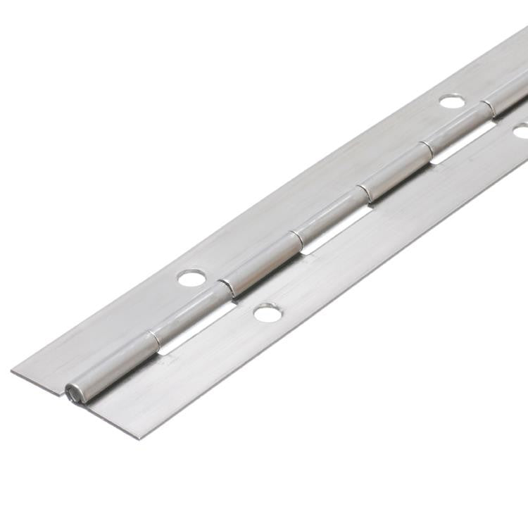 7808 Medium Duty Piano Hinge - Mild Steel - Self Colour - In-line Holes 1829 x 38 x 2.0 x 5.0mm Pin