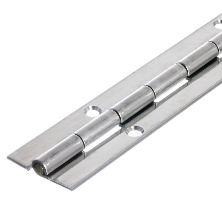 7808 Medium Duty Piano Hinge - Stainless Steel - Satin Polished - In-line Holes 1829 x 38 x 2.0 x 5.0mm Pin