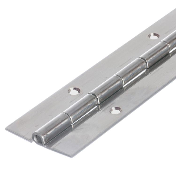 7812 Medium Duty Piano Hinge - Mild Steel - Self Colour - In-line Holes 1829 x 51 x 2.0 x 5.0mm Pin