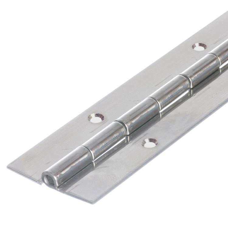 7812 Medium Duty Piano Hinge - Mild Steel - Zinc - In-line Holes 1829 x 51 x 2.0 x 5.0mm Pin