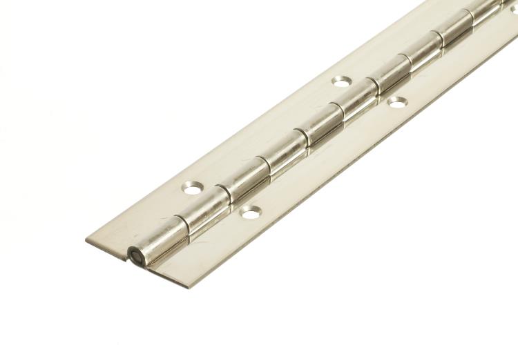 7812 Medium Duty Piano Hinge - Stainless Steel - Self Colour - In-line Holes 1829 x 51 x 2.0 x 5.0mm Pin