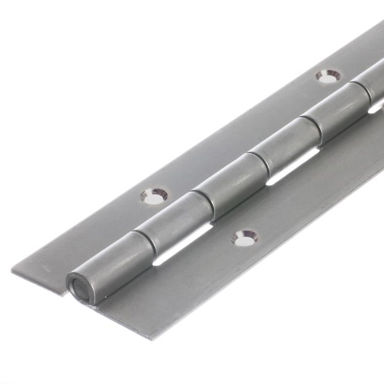 7822 Medium Duty Piano Hinge - Mild Steel - Self Colour - In-line Holes 1829 x 51 x 2.0 x 6.3mm Pin