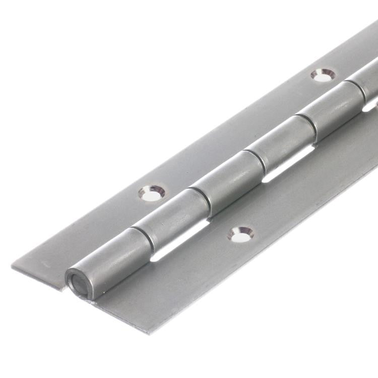 7822 Medium Duty Piano Hinge - Mild Steel - Zinc - In-line Holes 1829 x 51 x 2.0 x 6.3mm Pin
