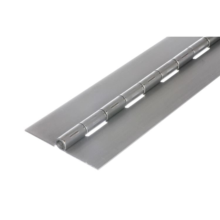7830 Medium Duty Piano Hinge - Mild Steel - Self Colour - No Holes 1829 x 76 x 2.0 x 6.3mm Pin