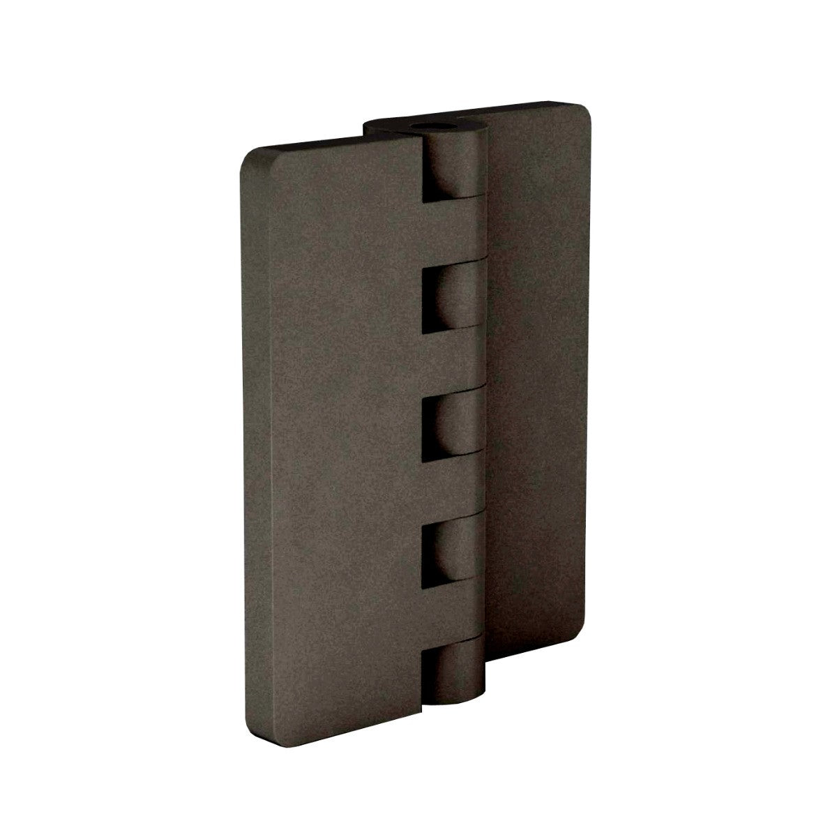 Polymer Hinge With Polymer Pin - 63.5 mm x 54 mm reverse assembled - Black