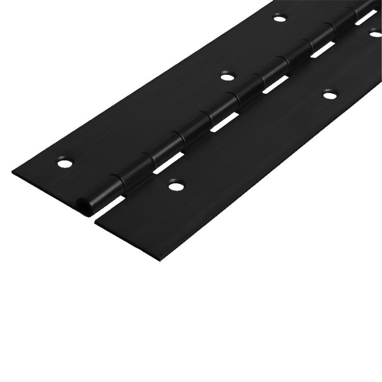 56015 Architectural Continuous Hinge - Length 2134mm - Width 101.6mm - Thickness 2.5mm - Stainless Steel - Black Powder Coat