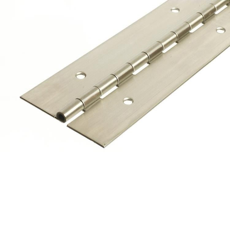 Architectural Continuous Hinge - Stainless Steel - Satin Polished - In-line Holes 2000 x 76 x 2.5 x 7mm Pin