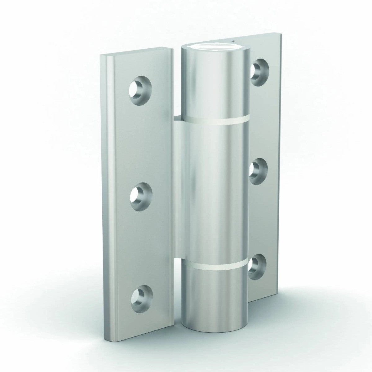 Aluminium Spring Hinge 3.8 Nm - Sprung Open - Clear anodised