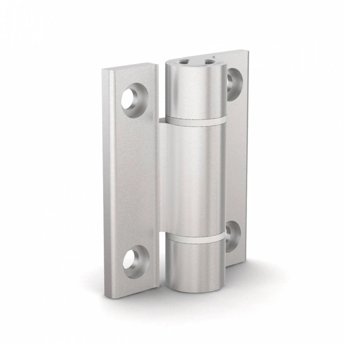 Aluminium Spring Hinge 1.3 Nm - Sprung Open - Black anodised - Delivered Flat