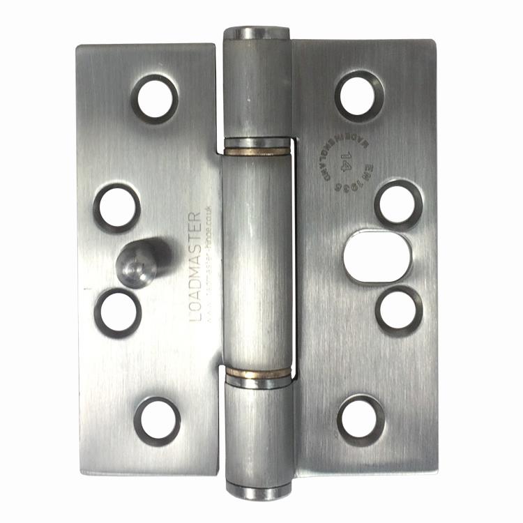 7935 Loadmaster Dog Bolt Hinge - Stainless Steel 316 - Satin Polished - 102 x 89 x 3mm