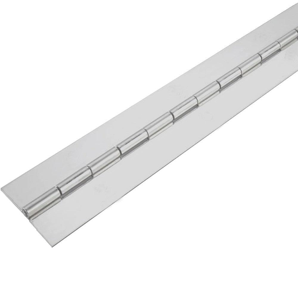 0732 Light Duty Piano Hinge - Mild Steel - Self Colour - No Holes - 2040 x 32 x 0.7 x 1.7mm Pin