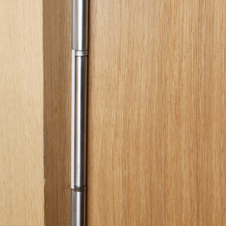 56135 Interleaf Piano Hinge - Stainless Steel - Satin Polished - Staggered Holes 2134 x 90.5 x 2.5 x 7mm Pin