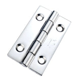 7035 Plain Knuckle Butt Hinge - Stainless Steel - Bright Polished 63 x 38 x 2mm