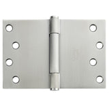 7760 Concealed Bearing Projection Parliament Hinge - Square Corner - Staggered Hole - Stainless Steel - Satin Polished 102 x 152 x 3mm