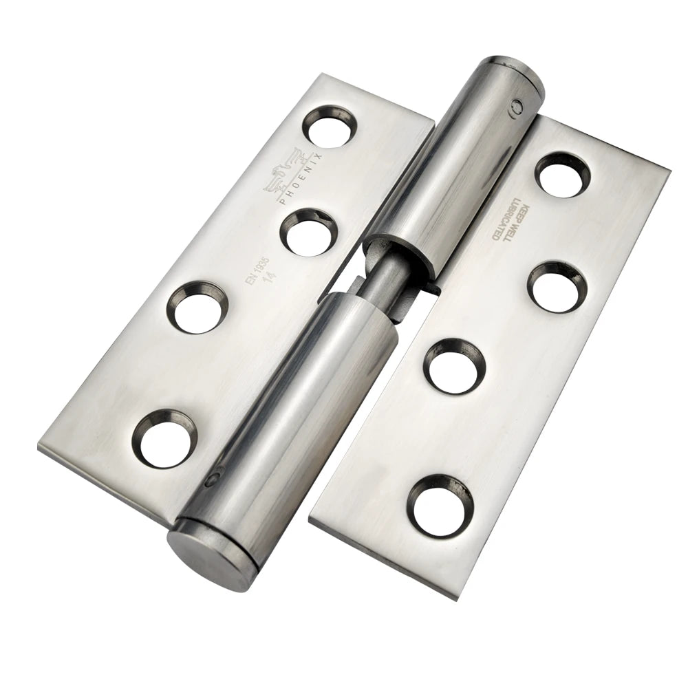 7915 Loadmaster Rising Lift Off Hinge - Square Corner - Clockwise Close - Stainless Steel - Bright Polished 100 x 76 x 3mm