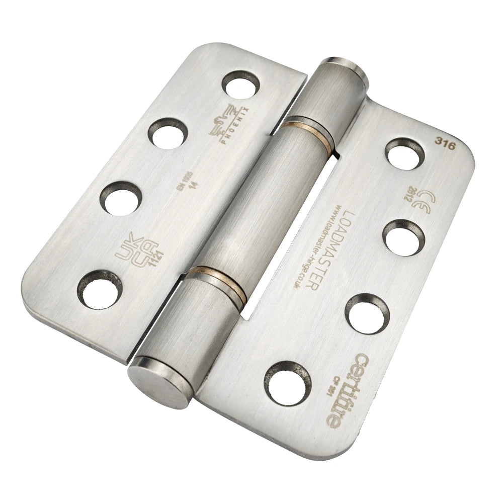 7935 Loadmaster Butt Hinge Stainless Steel 316 - Satin Polished 102 x 89 x 3mm