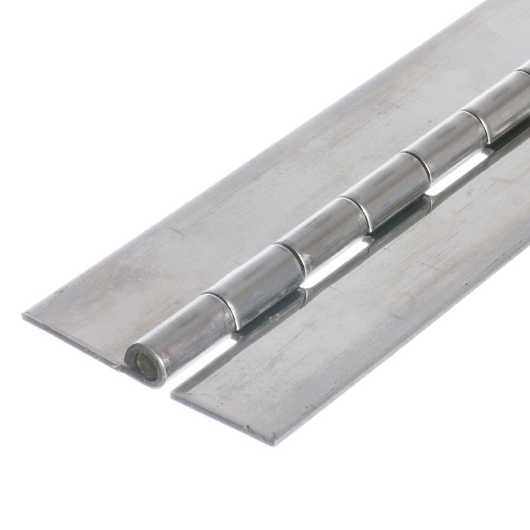 1010 Heavy Duty Piano Hinge - Stainless Steel - Self Colour - No Holes 1829 x 76 x 2.5 x 7mm Pin