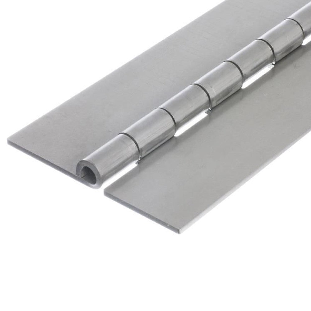 1610 Heavy Duty Piano Hinge - Mild Steel - Self Colour - No Holes 1829 x 127 x 4 x 6.4mm Pin