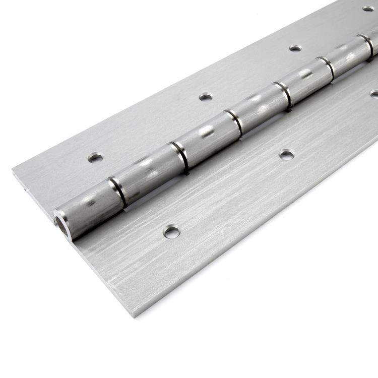 1830 Heavy Duty Piano Hinge - Stainless Steel - Self Colour - In-line Holes 1829 x 152 x 5 x 12mm Pin