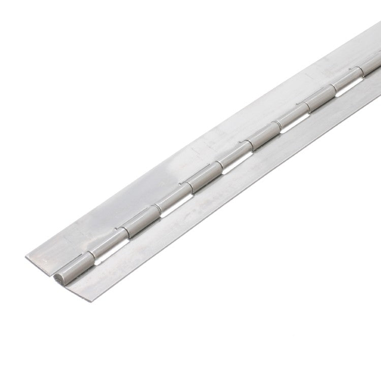 3602 Light Duty Piano Hinge - Stainless Steel - Self Colour- No Holes 1829 x 25 x 0.9 x 2.3mm Pin