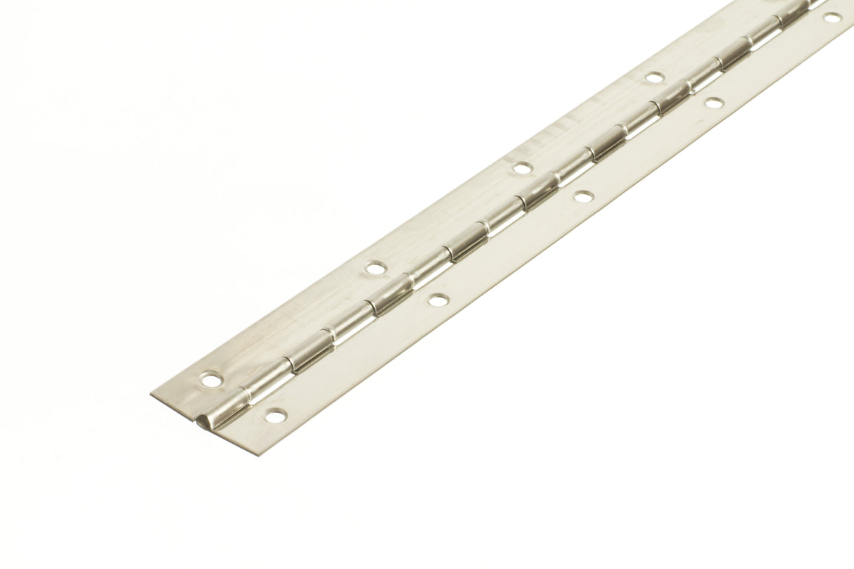 3604 Light Duty Piano Hinge - Stainless Steel - Self Colour- In-line Holes 1829 x 32 x 0.9 x 2.3mm Pin