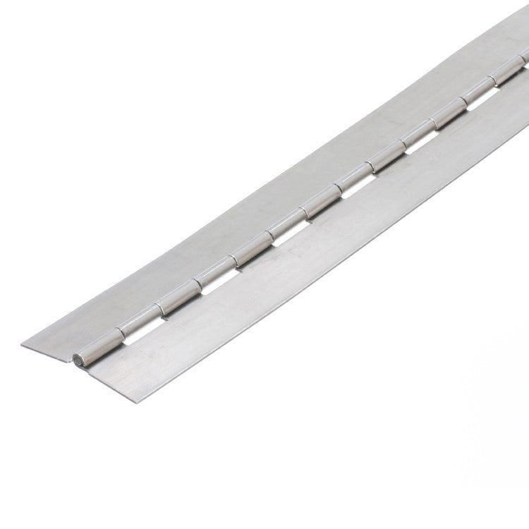 3606 Light Duty Piano Hinge - Stainless Steel - Self Colour - No Holes 1829 x 38 x 0.9 x 2.3mm Pin