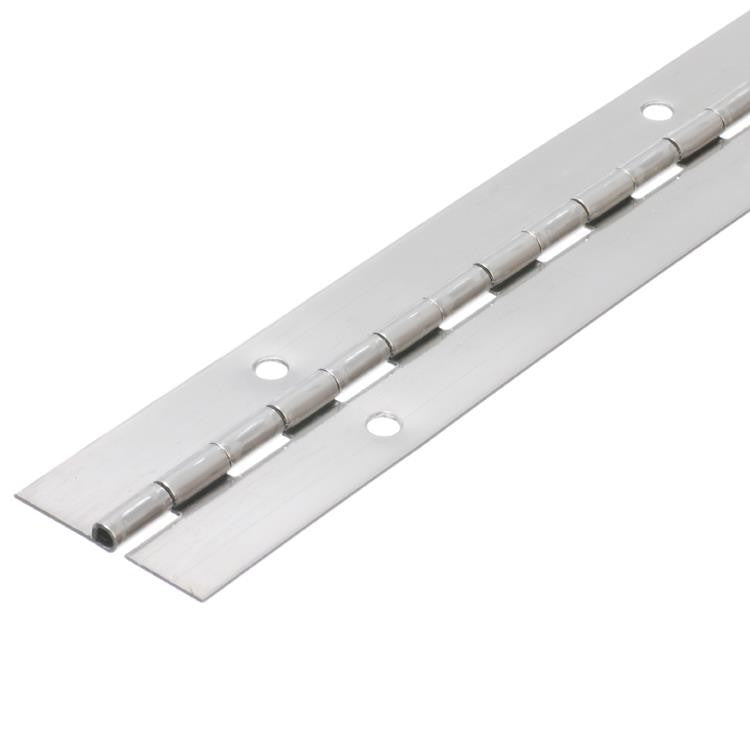 3606 Light Duty Piano Hinge - Mild Steel - Self Colour - In-line Holes 1829 x 38 x 0.9 x 2.3mm Pin