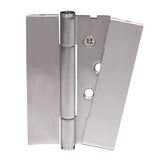 7730 Concealed Bearing Hinge with Coverplate - Stainless Steel - Satin Polished 102 x 76 x 3mm